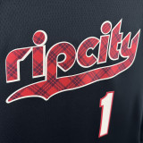 2023-24 Trail Blazers SIMMONS #1 Black City Edition Top Quality Hot Pressing NBA Jersey