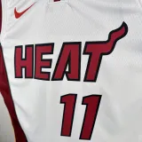 2022-23 HEAT JAQUEZ JR. #11 White Top Quality Hot Pressing NBA Jersey (V领）