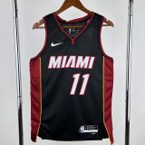 2022-23 HEAT JAQUEZ JR. #11 Black Top Quality Hot Pressing NBA Jersey (V领）