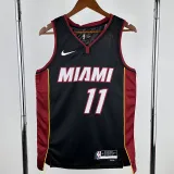 2022-23 HEAT JAQUEZ JR. #11 Black Top Quality Hot Pressing NBA Jersey (V领）