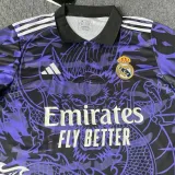 2024-25 RMA Purple Black Special Edition Fans Training Shirts (紫黑龙)