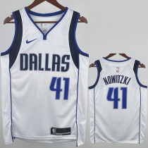 2022-23 Dallas Mavericks NOWITZKI #41 White Home Top Quality Hot Pressing NBA Jersey