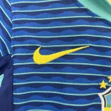 2024-25 Brazil Away Kids Soccer Jersey