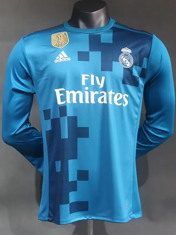 2017-2018 RMA Third Player Version 长袖球员 Long Sleeve Retro Soccer Jersey