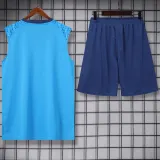 2024-25 Palmeiras Lake blue Tank top and shorts suit