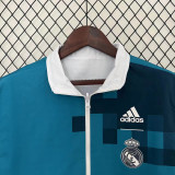 2017-2018 RMA White & Blue Retro Double Sided Windbreaker (双面风衣)