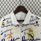2024-25 RMA White & White Double Sided Windbreaker (双面风衣)(涂鸦)