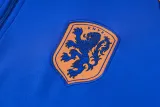2024-25 Netherlands Fancy Blue Half Pull Tracksuit (半拉链)