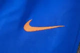 2024-25 Netherlands Fancy Blue Half Pull Tracksuit (半拉链)