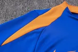 2024-25 Netherlands Fancy Blue Half Pull Tracksuit (半拉链)