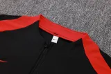 2024-25 Portugal Black Half Pull Tracksuit (半拉链)