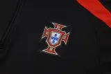 2024-25 Portugal Black Half Pull Tracksuit (半拉链)