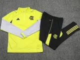 2024-25 Flamengo Yellow Half Pull Tracksuit (半拉链)