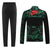 2024-25 Nigeria Black Green Jacket Tracksuit #01
