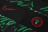 2024-25 Nigeria Black Green Jacket Tracksuit #01