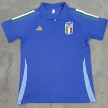 2024-25 Italy Blue Polo Short Sleeve