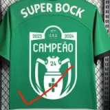 2023-24 Sporting Lisbon Home Print 'Champion' Soccer Jersey