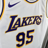 2022-23 LAKERS TOSCANO #95 White Top Quality Hot Pressing NBA Jersey(圆领)