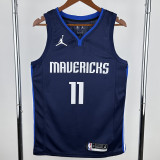 2020-21 Dallas Mavericks IRVING #11 Royal Blue Top Quality Hot Pressing NBA Jersey (Trapeze Edition)飞人版