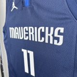 2020-21 Dallas Mavericks IRVING #11 Royal Blue Top Quality Hot Pressing NBA Jersey (Trapeze Edition)飞人版