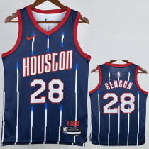 2022-23 ROCKETS SENGUN #28 Royal blue City Edition Top Quality Hot Pressing NBA Jersey