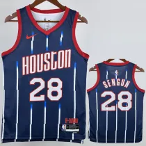 2022-23 ROCKETS SENGUN #28 Royal blue City Edition Top Quality Hot Pressing NBA Jersey