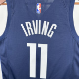 2020-21 Dallas Mavericks IRVING #11 Royal Blue Top Quality Hot Pressing NBA Jersey (Trapeze Edition)飞人版