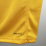 2022-23 LAKERS TOSCANO #95 Yellow Top Quality Hot Pressing NBA Jersey(圆领)