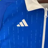 2024 Italy Blue & White Double Sided Windbreaker (双面风衣)