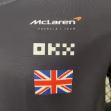 2024 Formula One McLaren #4 Black Yellow Racing Suit (圆领)