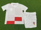 2024-25 Croatia Home Kids Player Version Soccer Jersey (球员童装)