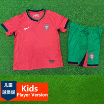 2024-25 Portugal Home Kids Player Version Soccer Jersey (球员童装)