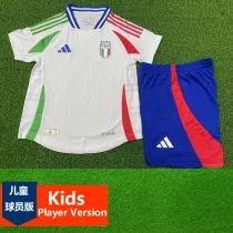 2024-25 Italy Away Kids Player Version Soccer Jersey (球员童装)