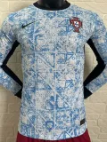 2024-25 Portugal Away Long Sleeve Player Version Soccer Jersey (长袖球员)