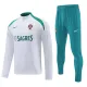 2024-25 Portugal White Half Pull Tracksuit (半拉链)