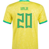 2022-23 Brazil Special Edition Yellow Fans Soccer Jersey