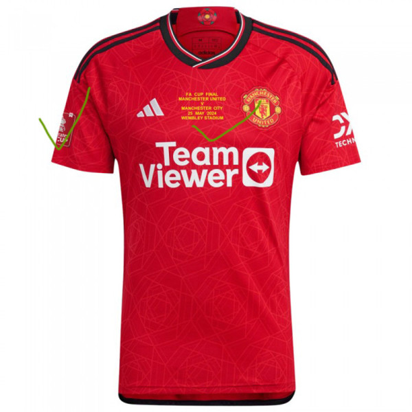 2023-24 Man Utd Home FA CUP FINAL2024 Fans Soccer Jersey