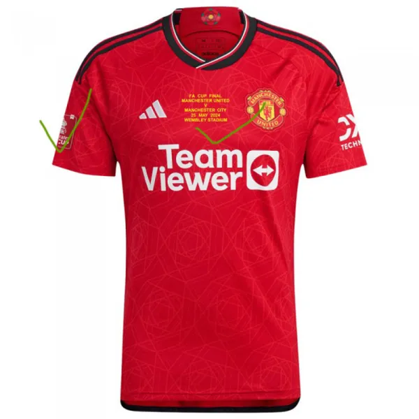 2023-24 Man Utd Home FA CUP FINAL2024 Fans Soccer Jersey