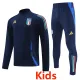2024-25 Italy Royal Blue Kids Half Pull Tracksuit (童装)(半拉链)