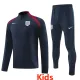 2024-25 England Royal Blue Kids Half Pull Tracksuit (童装)(半拉链)
