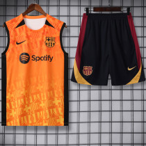 2024-25 BAR Orange Tank top and shorts suit