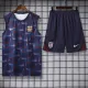 2024-25 England Blue Tank top and shorts suit