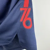 2023-24 76ERS Royal Blue City Edition Top Quality NBA Pants