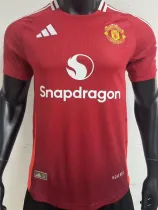 2024-25 Man Utd Home Player Version Soccer Jersey