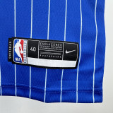 2018-2019 Magic O'NEAL #32 Blue Retro Top Quality Hot Pressing NBA Jersey (条纹)