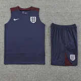 2024-25 England Purple Tank top and shorts suit
