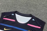 2024-25 France Black Tank top and shorts suit