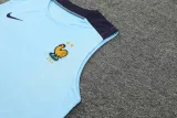 2024-25 France Light Blue Tank top and shorts suit