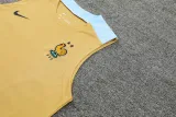 2024-25 France Yellow Tank top and shorts suit