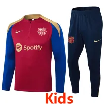 2024-25 BAR Red Kids Half Pull Tracksuit (童装)(半拉链)